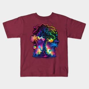 Colorful palm tree Kids T-Shirt